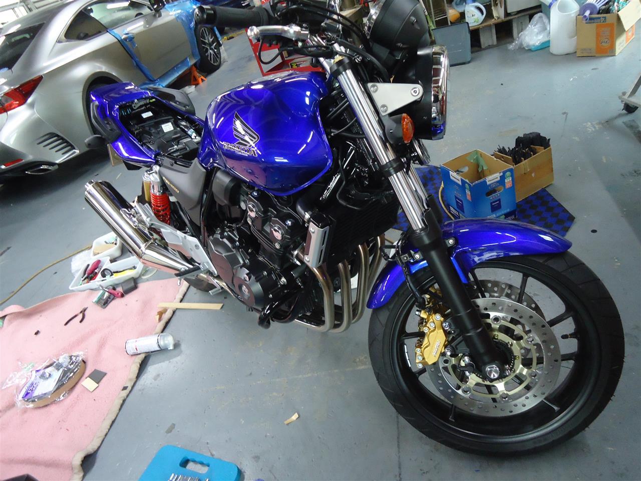 Honda Cb400 Super Four バイク 二輪 セキュリティ 取り付け大阪のカーセキュリティ専門店think Produce