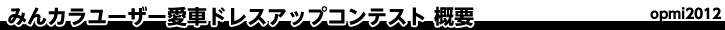 ドレスアップコンテスト概要