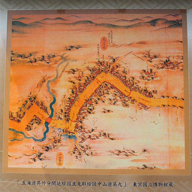 美江寺宿 枡形「美江寺」交差点 五海道其外分間延絵図並見取絵図中山道第九