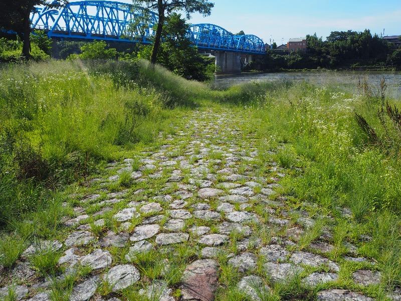 化石林公園 中山道石畳跡