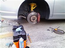 タイヤを交換して、ブレーキパットを、ああああ(涙) タイヤを交換して、ブレーキパットを、ああああ(涙)