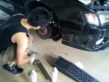 AE111のブレーキパッド交換 AE111のブレーキパッド交換