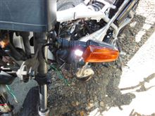 DT50 外装磨きとウインカー取り付け DT50 外装磨きとウインカー取り付け