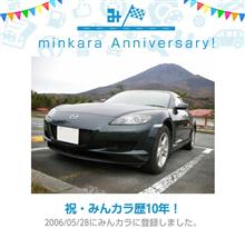 祝・みんカラ歴10年! 祝・みんカラ歴10年!