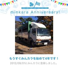 祝・みんカラ歴4年! 祝・みんカラ歴4年!