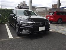 納車直前 先輩の黒R-line 納車直前 先輩の黒R-line