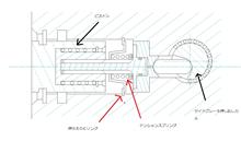 BEATやS2000等のリアブレーキキャリパーの構造 BEATやS2000等のリアブレーキキャリパーの構造