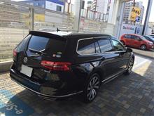 先輩の黒R-line納車 先輩の黒R-line納車