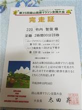 第35回蒜山高原マラソン全国大会走ってきた。 第35回蒜山高原マラソン全国大会走ってきた。