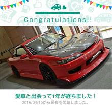 愛車と出会って1年! 愛車と出会って1年!