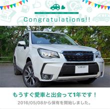 愛車と出会って1年! 愛車と出会って1年!