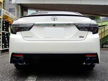 迫力のある後姿☆ マークX G'sの柿本改マフラー交換 迫力のある後姿☆ マークX G'sの柿本改マフラー交換