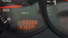 55,555km・・・ゾロ目 GETです! 55,555km・・・ゾロ目 GETです!