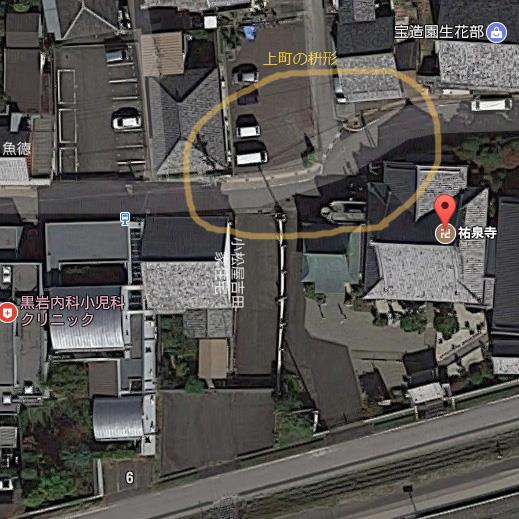 中山道 太田宿 上町の枡形 googleMap