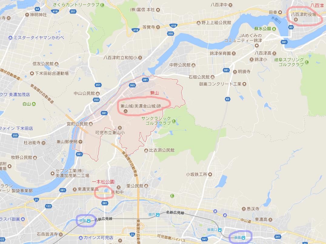 中山道 伏見宿 googleMap
