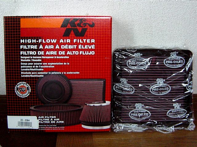 並行輸入品】 K&N 純正交換 エアフィルター FORD ふくらみ 用 33