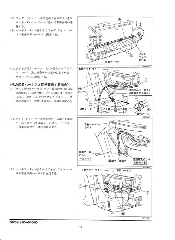 純正フォグ取り付け説明書（ホンダ エリシオン・RR）by M7.4