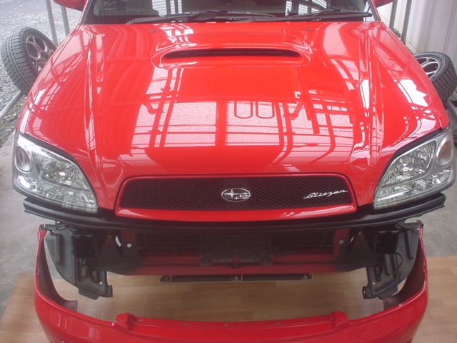 Fバンパーホースメント交換（スバル レガシィツーリングワゴン