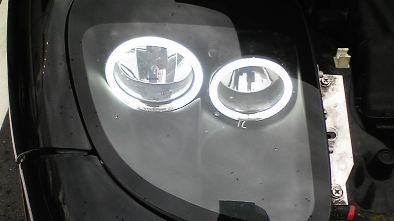 RE雨宮スリークライトのイカリング加工（マツダ RX-7）by