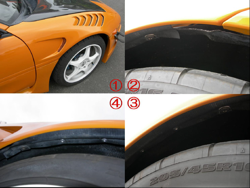 MR2 フロントインナーフェンダー外し。 | トヨタ MR2（SW20