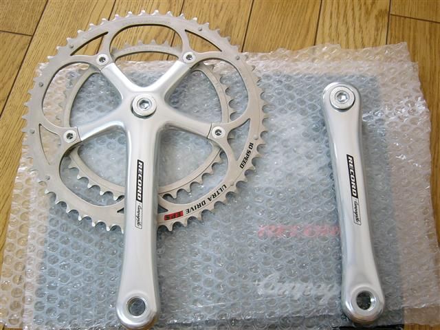 カンパレコード アルミクランク 170ミリ - cursodeasb.com.br 在庫品/即発送 カンパ アルミ Record 170mm 52/39 クランクセット パーツ