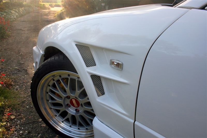 フジミ R34 BNスポーツエアロ フェンダー叩き出し 制作途中 ジャンク