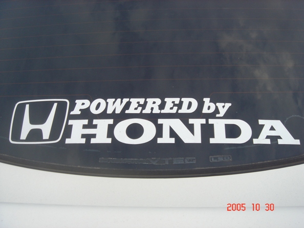 Honda Powered By Honda ステッカー のパーツレビュー インテグラ トシにゃん みんカラ