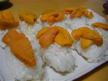 塩水ウニは甘くて最高