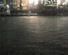 道が川に