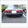 リアバンパー磨き