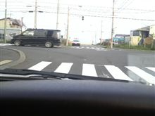 何気に交差点で