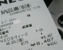 ハイオク満タン・・・o(▼_▼θ