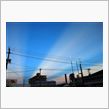 謎の雲は裏後光と判明