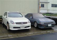母車とツーショット。。。