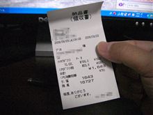 ｶﾞｿﾘﾝ給油をしました。