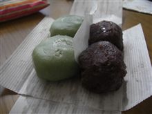 「おはぎ」と「草餅」♪