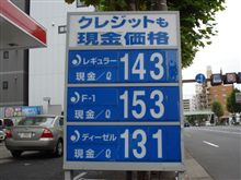 こっちとそっちじゃ大違い Fitの給油