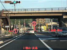 シートベルト着用義務違反取り締まり（笠岡市笠岡・国道2号線）