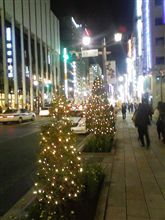 銀座で送別会。