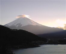 河口湖に来ています。