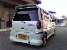 プレオにリアアンダースポイラー