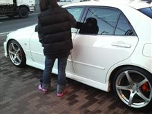 ２人洗車♪