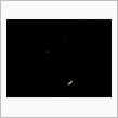 細い月と金星、木星が接近？！