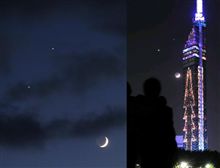 残念ながら今夜は拝めず