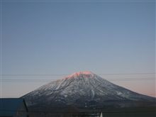 赤富士。