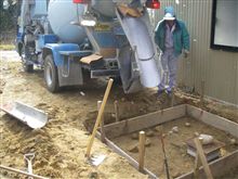 ガレージ制作日記　リフト設置工事編　基礎工事