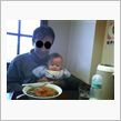 息子とラーメン格闘！