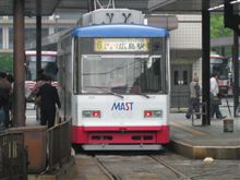 広電江波線で路面電車優先の交通実験実施