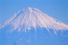 朝…富士山が見えましたが…