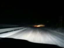 今シーズン一発目の雪中行軍